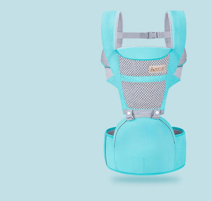 Canguru com banquinho ergonômico para bebê 0-4 anos